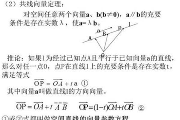 共面向量定理