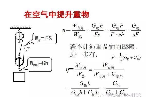 机械效率的公式
