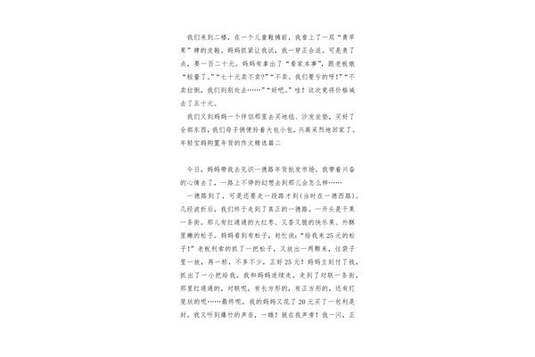 办年货的作文