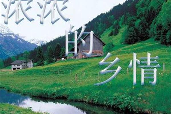 乡情的诗句