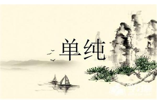 单纯的意思