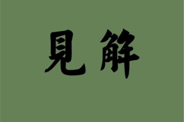 见解的近义词