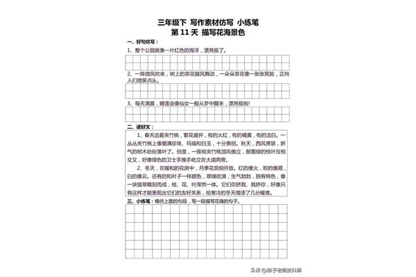 三年级小练笔