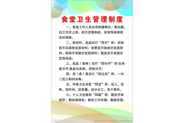 单位食堂管理制度