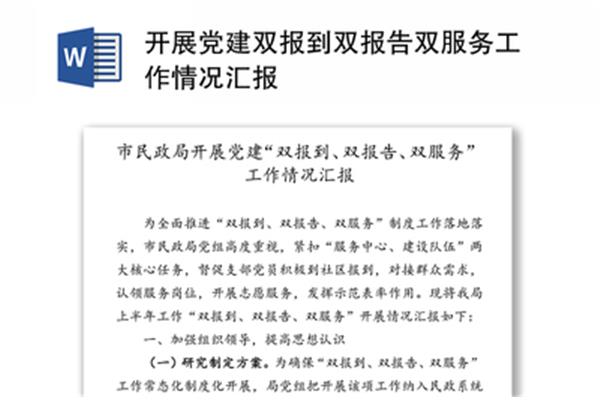 工作开展情况报告