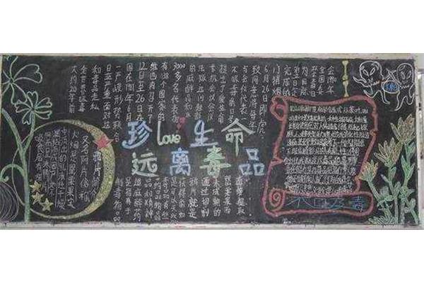 珍爱生命黑板报