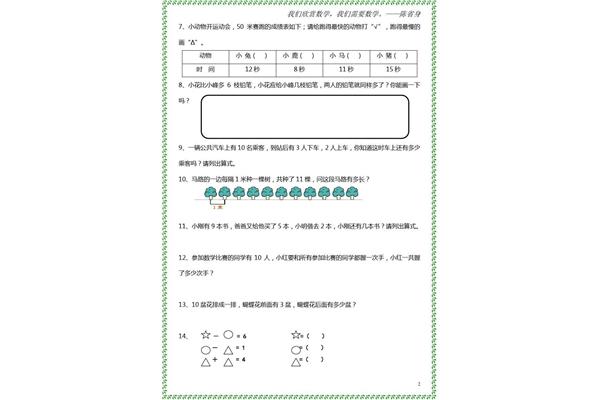 一年级上册应用题