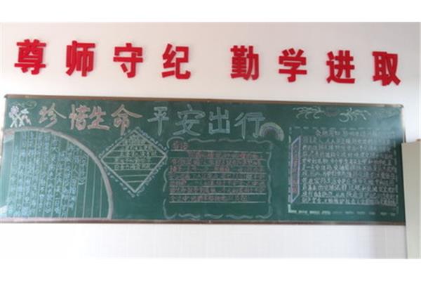 珍爱生命黑板报