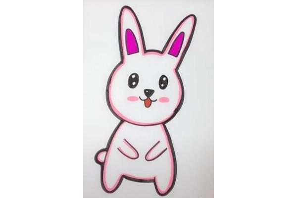 绘画兔子图片