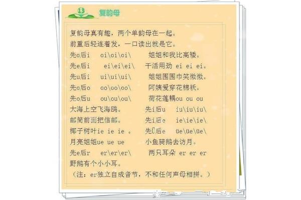 拼音顺口溜