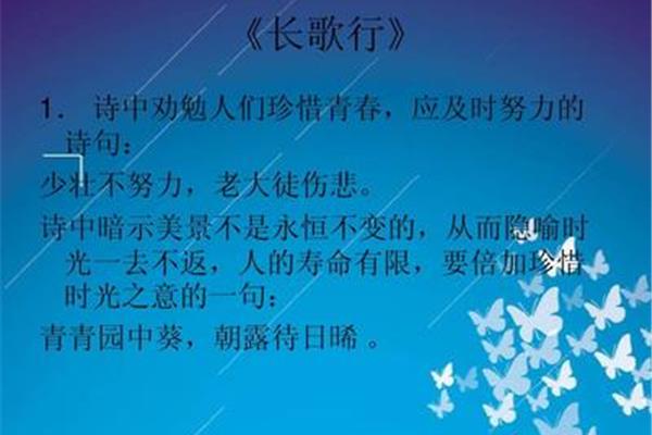 珍惜青春的诗句