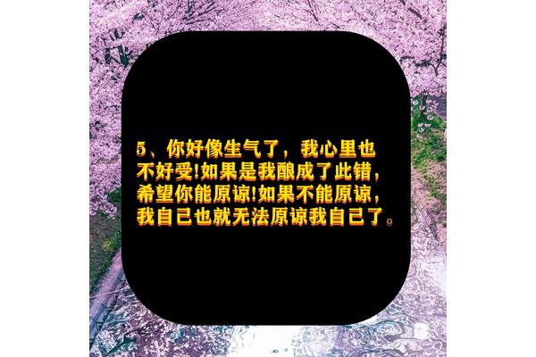 道歉认错的话