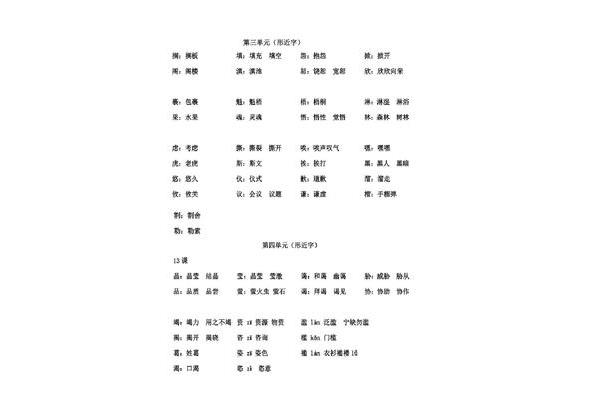黑的形近字