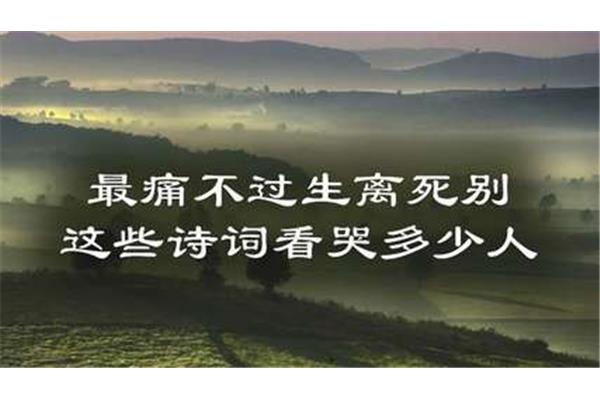 生离死别的诗句
