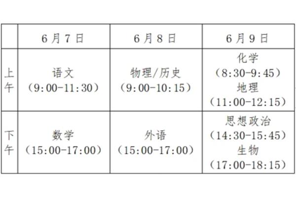 高考考几天