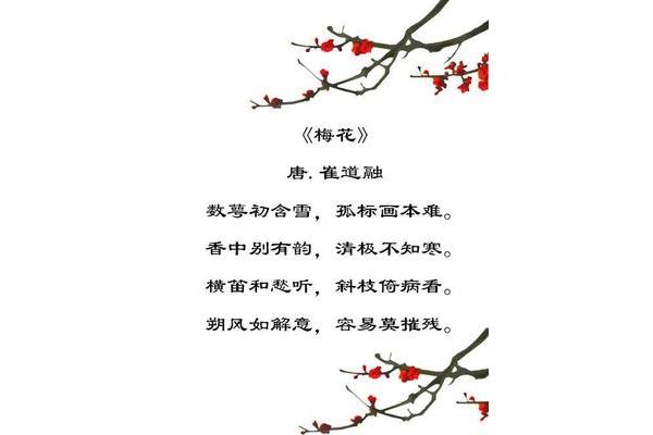 梅花唐崔道融