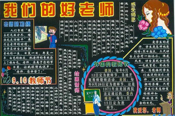 教师节黑板报