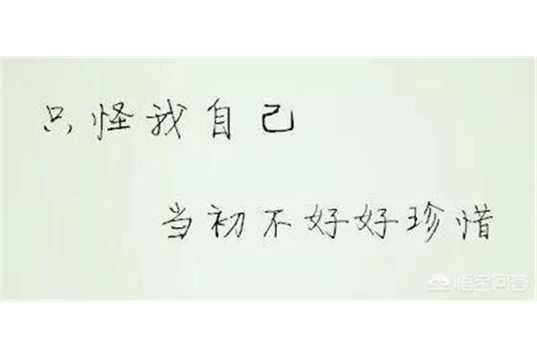 只怪我自己