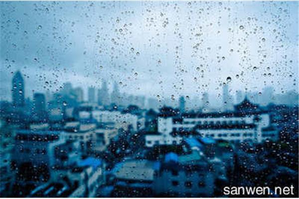 形容下雨的句子