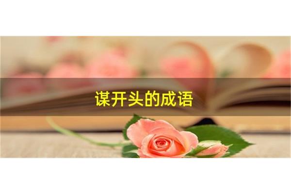 谋开头的成语