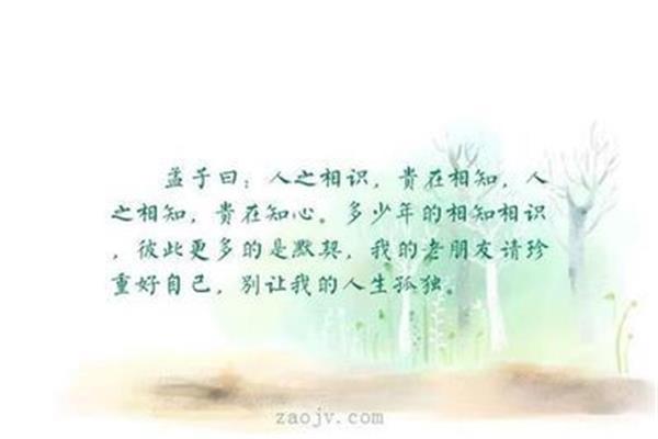 形容友谊的句子