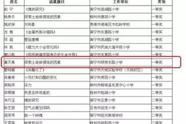 南宁小学排名