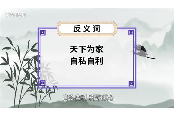 大公无私的反义词