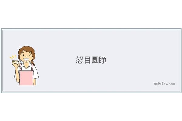 什么什么圆睁