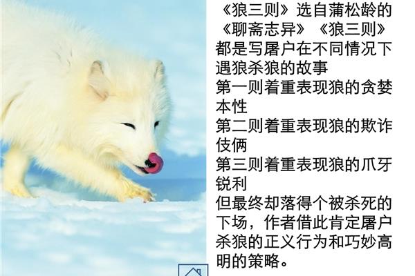 蒲松龄《狼》