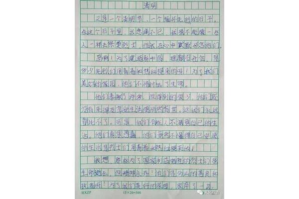 爱国作文300字