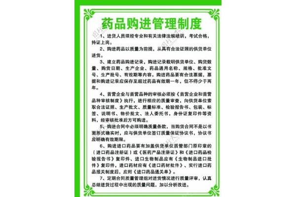 药品质量管理制度