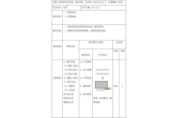 体育课准备活动