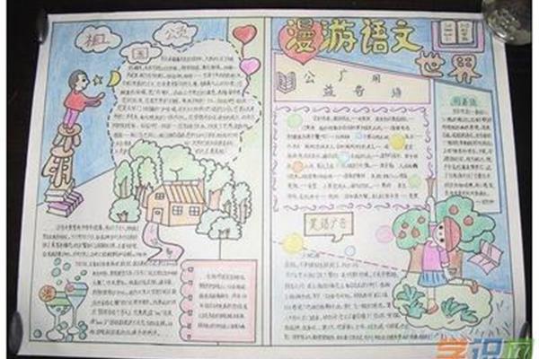 语文手抄报五年级