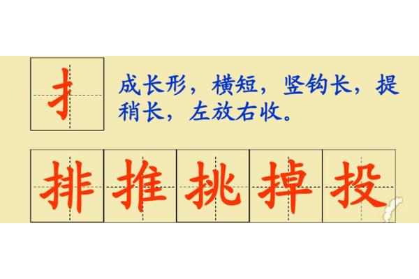 提手旁的字有