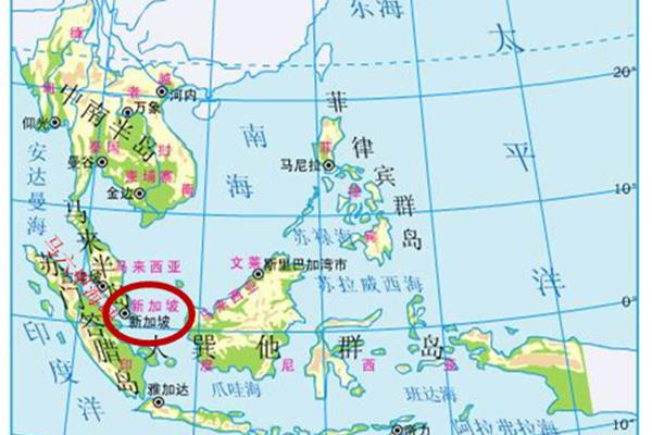 新加坡位置