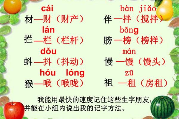 谓换偏旁组新字