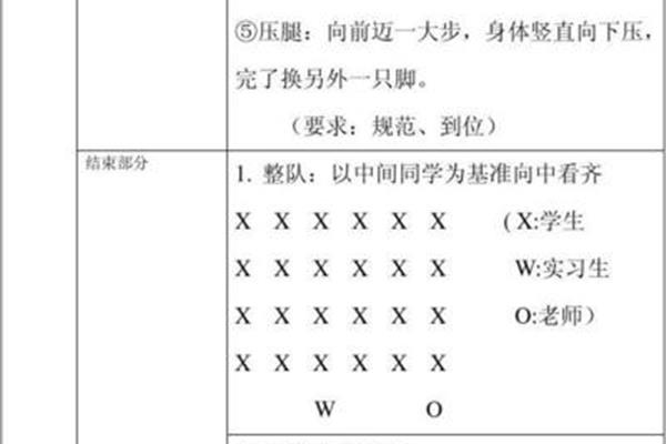 体育课准备活动