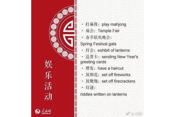 春节的单词