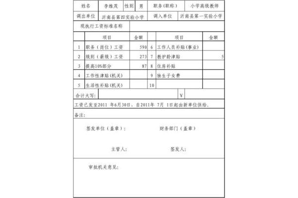 个人工资证明范本