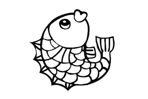 鱼的图片简笔画