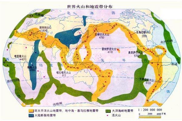 世界地震带分布图