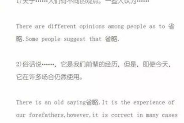 英语作文万能句型