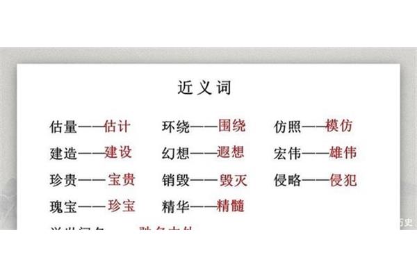 仿照的近义词