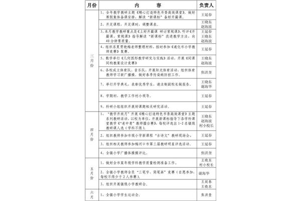 学校工作计划
