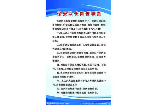 保安的岗位职责