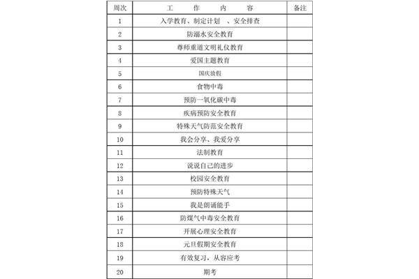 学校工作计划
