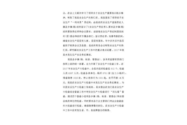 安全检查总结