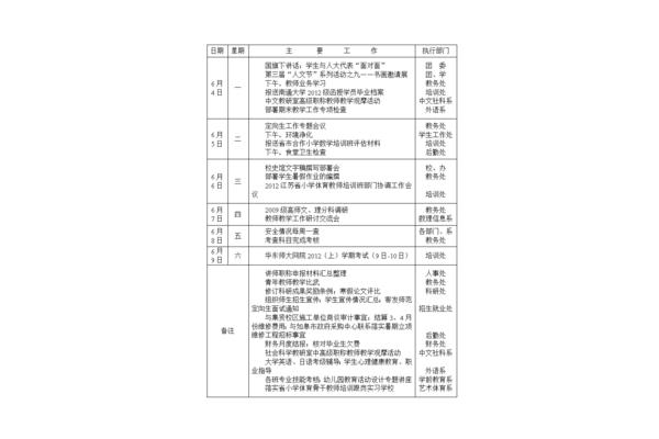 学校工作计划