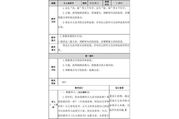 谈读书教案
