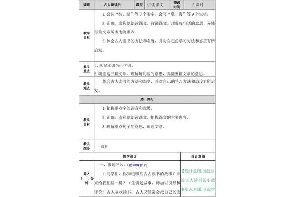 谈读书教案